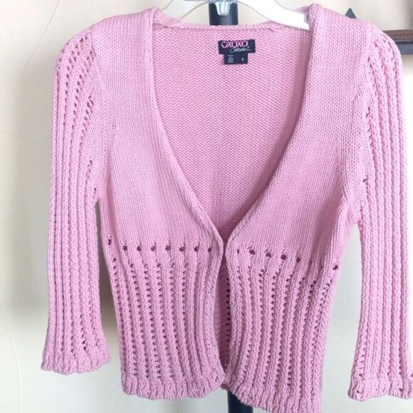 Oxox Collection Pink Spring Sweater - Picture 3 of 12